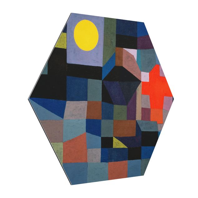 Tableau abstrait Paul Klee - Feu à la pleine lune