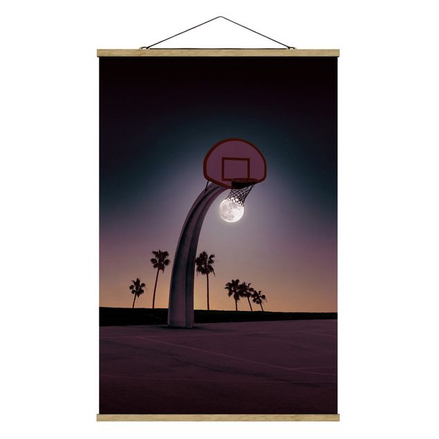 Tableaux sport Basket avec Lune