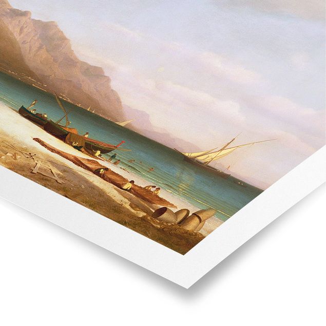 Tableau bord de mer Albert Bierstadt - Baie de Salerne