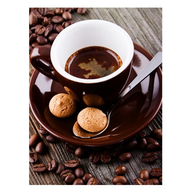 Tableaux modernes Tasses à café avec grains de café