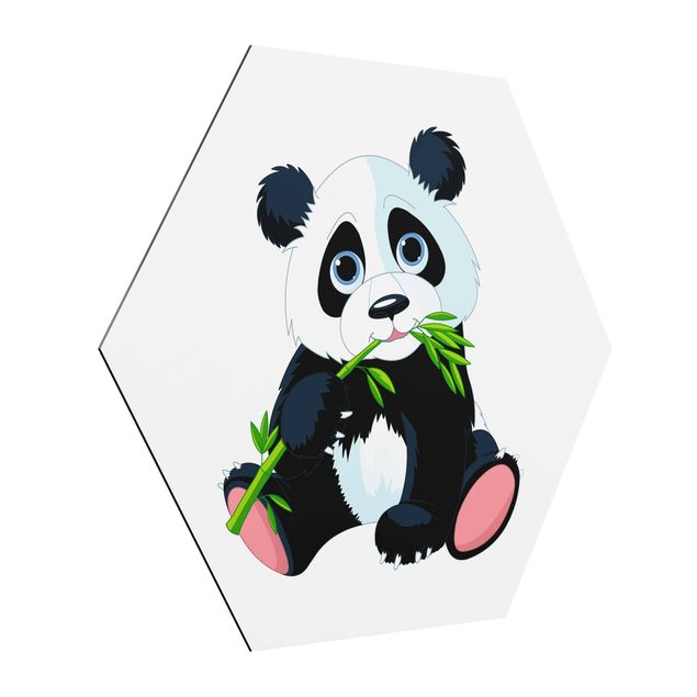 Tableau animaux Panda qui grignote