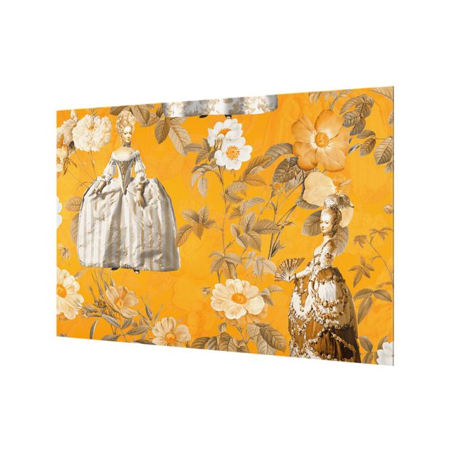 Tableaux de Uta Naumann Robe Opulente Dans Le Jardin Sur Orange