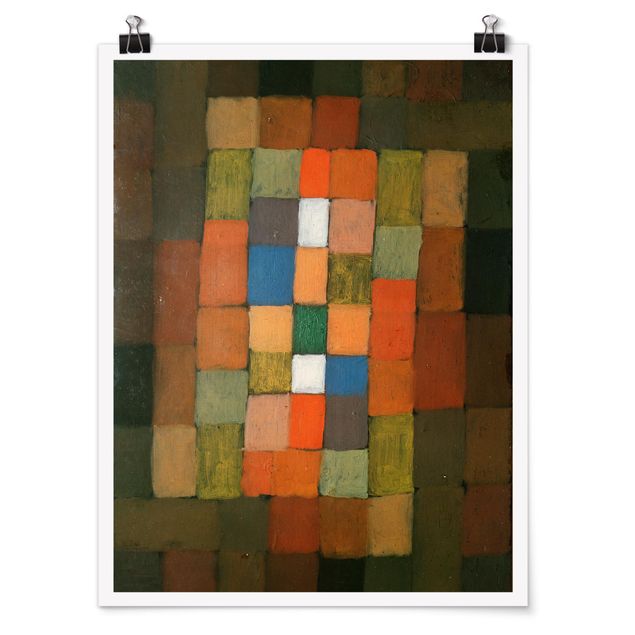 Tableau art abstrait Paul Klee - Augmentation statique-dynamique