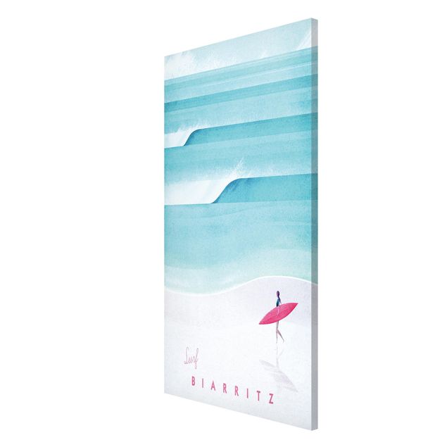 Tableau bord de mer Poster de voyage - Biarritz