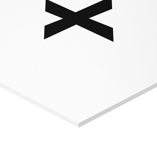 Hexagone en forex - Letter White X