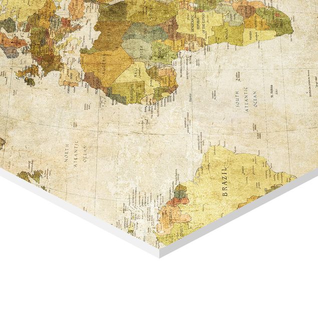 Tableau hexagon World map
