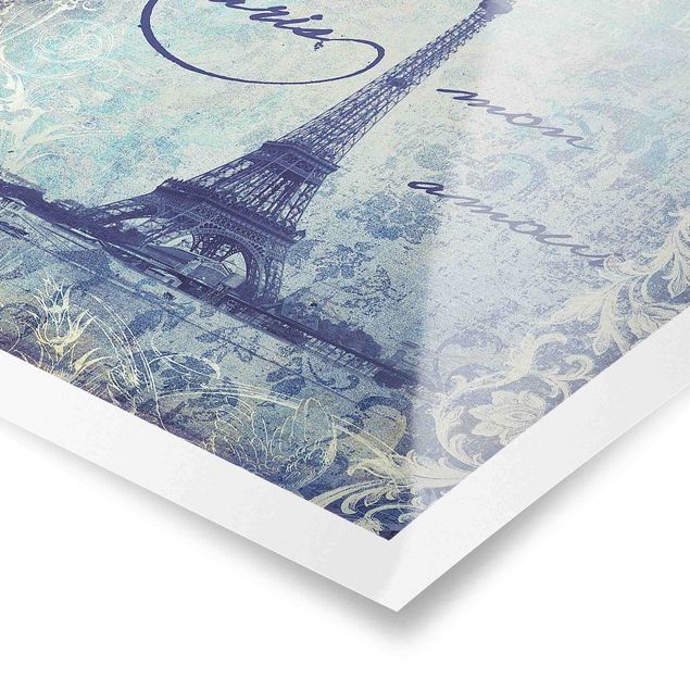 Tableaux de Andrea Haase Collage vintage - Paris Mon Amour