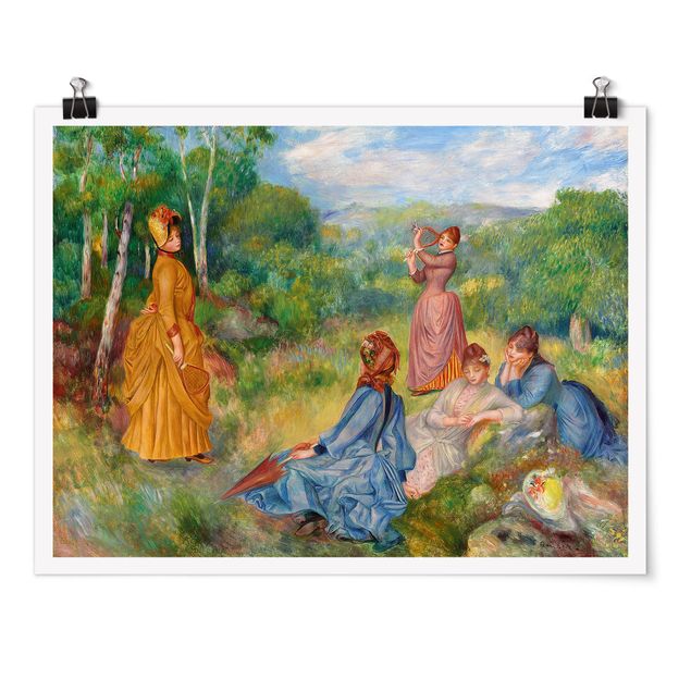 Tableau arbre Auguste Renoir - Jeunes femmes jouant au badminton