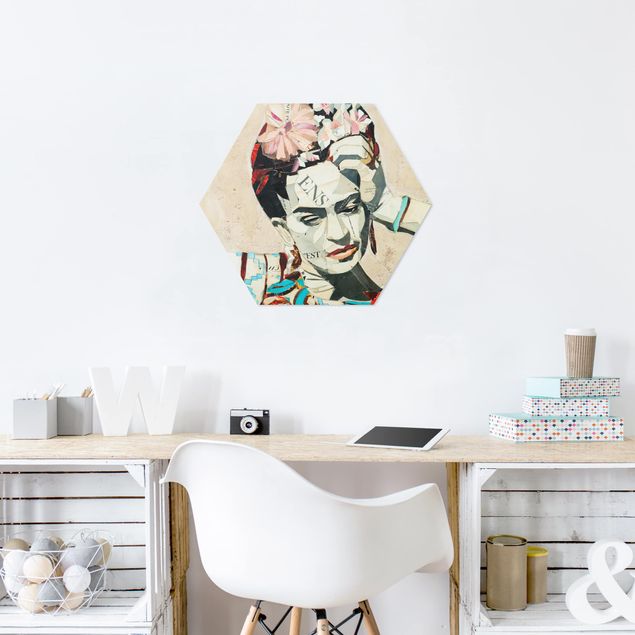 Tableau portrait Frida Kahlo - Collage No.1