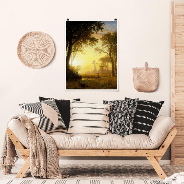 Tableaux paysage Albert Bierstadt - Lumière dans la forêt