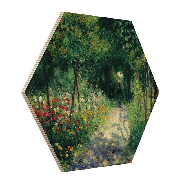 Tableaux en bois avec paysage Auguste Renoir - Femmes dans un jardin