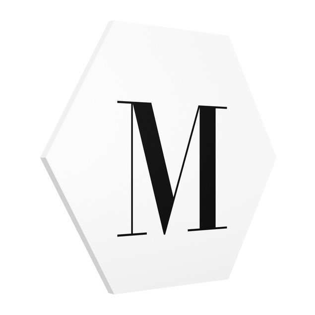 Tableau lettres Lettre Serif Blanc M