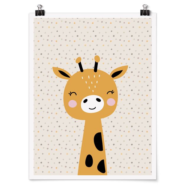 Tableau animaux Bébé Girafe