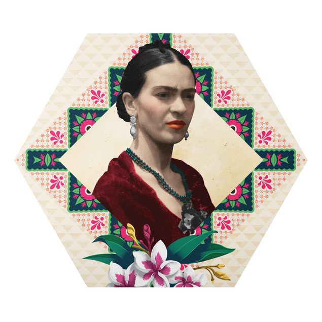 Frida Kahlo tableau Frida Kahlo - Fleurs et géométrie