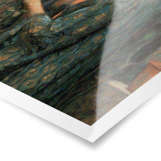 Tableaux turquoise John William Waterhouse - L'âme de la rose