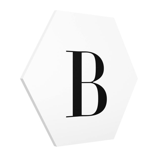 Tableaux lettres Lettre Serif Blanc B