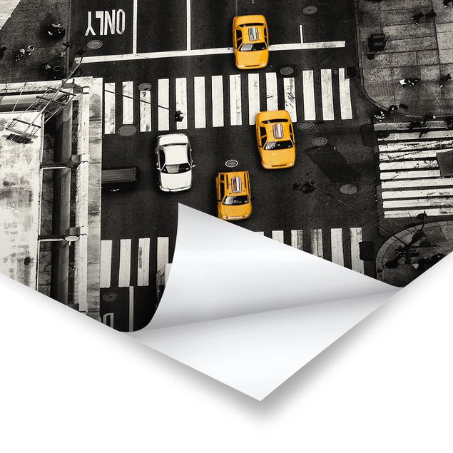 Tableaux noir et blanc Taxis de la ville de New York