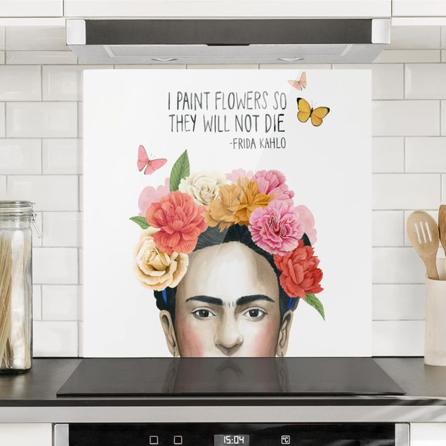 Déco mur cuisine Pensées de Frida - Fleurs
