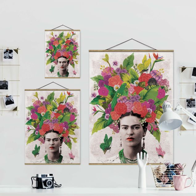 Frida Kahlo tableau Frida Kahlo - Portrait de fleurs