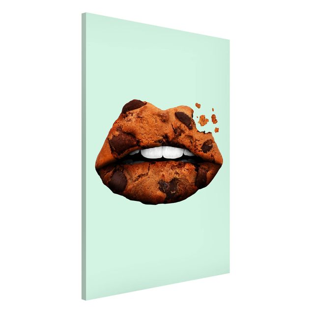 Tableaux modernes Lèvres avec Biscuit