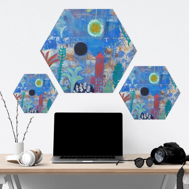 Tableau hexagonal Paul Klee - Paysage englouti