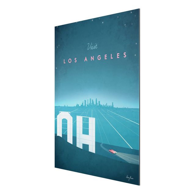 Tableau de ville Poster de voyage - Los Angeles