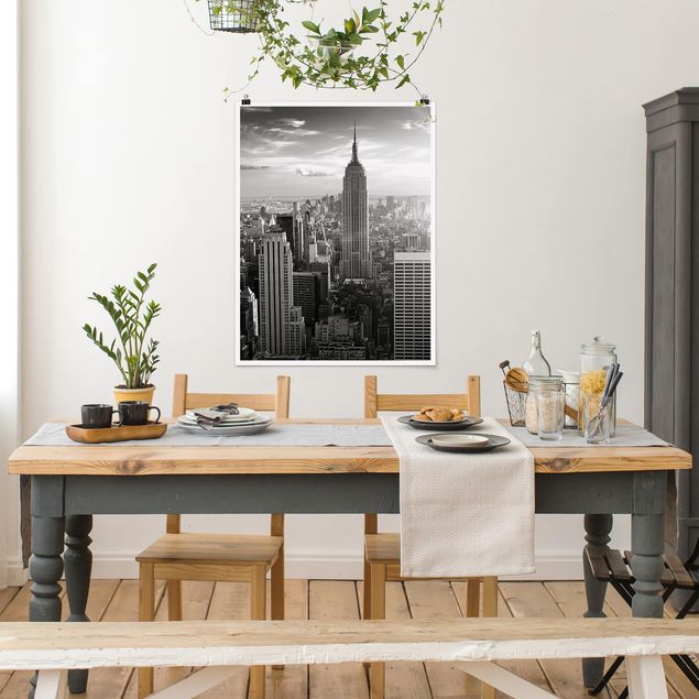 Poster architecture Manhattan Skyline