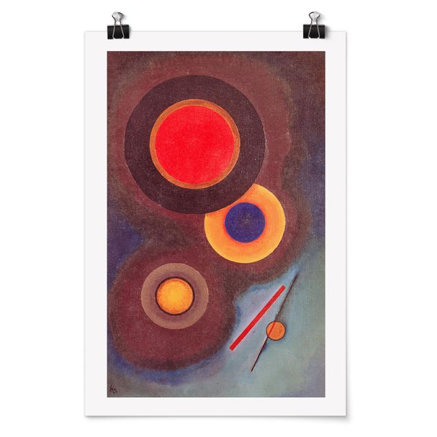 Tableaux moderne Wassily Kandinsky - Cercles et lignes