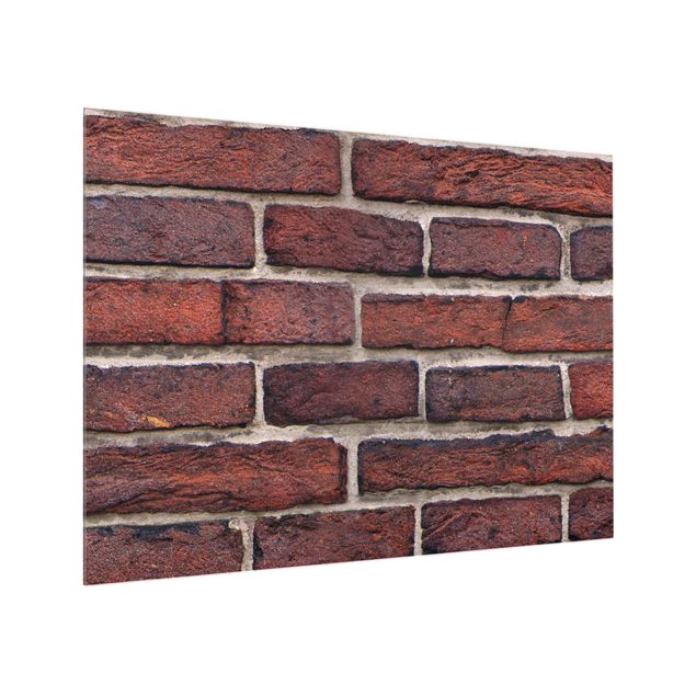 Fond de hotte pierre Brick Wall Red