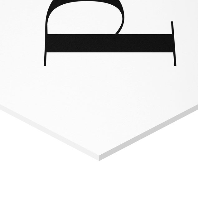 Hexagone en forex - Letter Serif White P