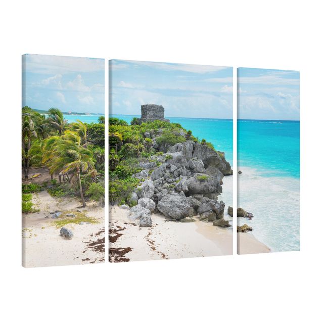Tableaux mer Ruines de Tulum sur la côte caraïbe