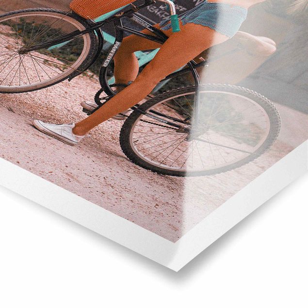 Tableaux de Jonas Loose Fille à bicyclette