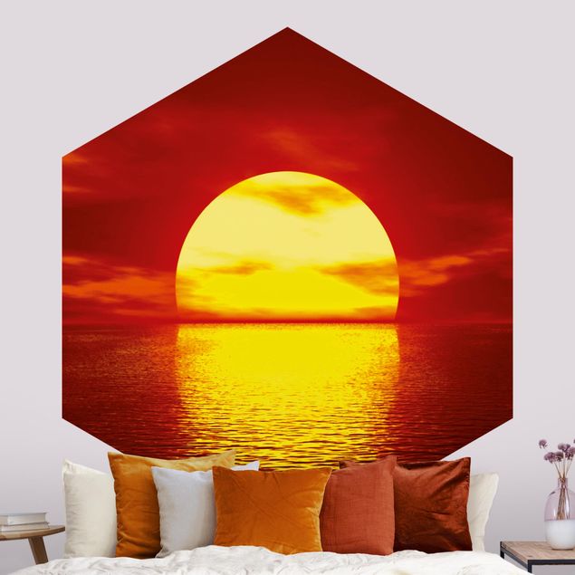Papier peint panoramique mer Fantastic Sunset
