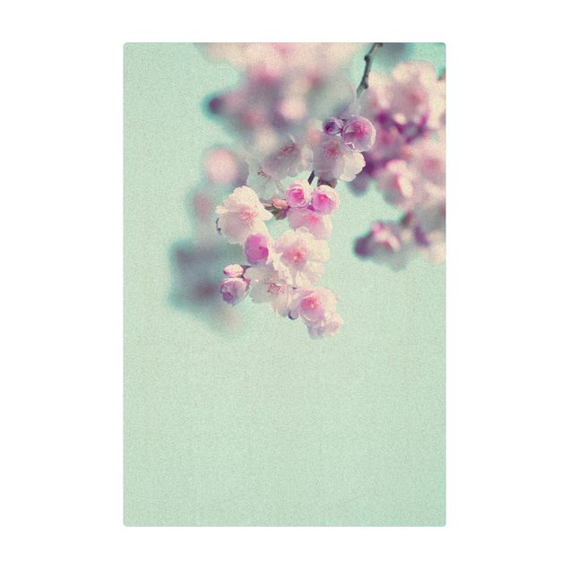 Tapis en liège - Colourful Cherry Blossoms - Format portrait 2:3