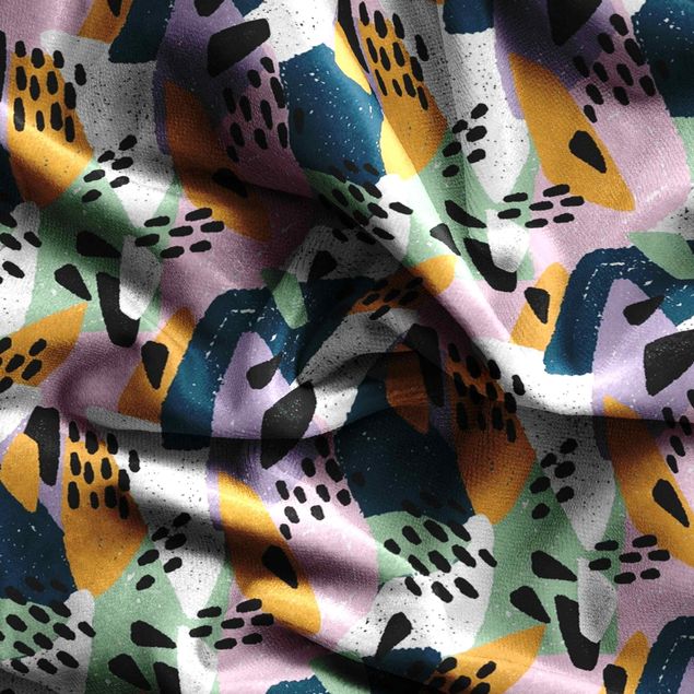 rideau vintage Vividly Colourful Pattern With Dots