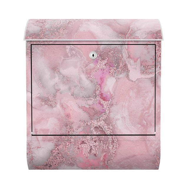 Tableaux de Andrea Haase Colour Experiments Marble Light Pink And Glitter