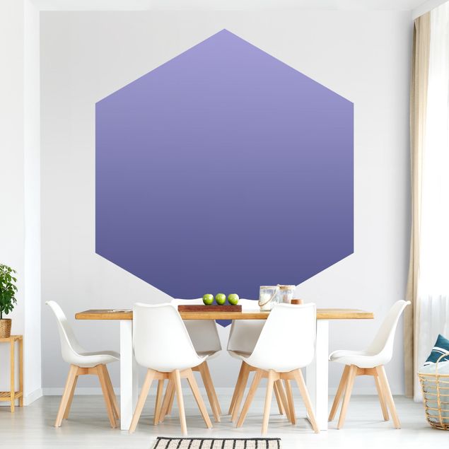 Papier peint hexagonal Dégradé de couleur violet