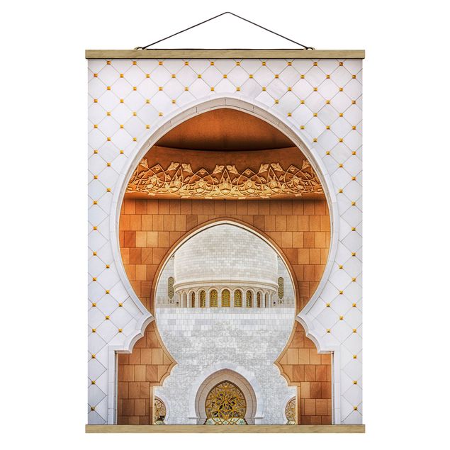Tableau ville Porte de la mosquée