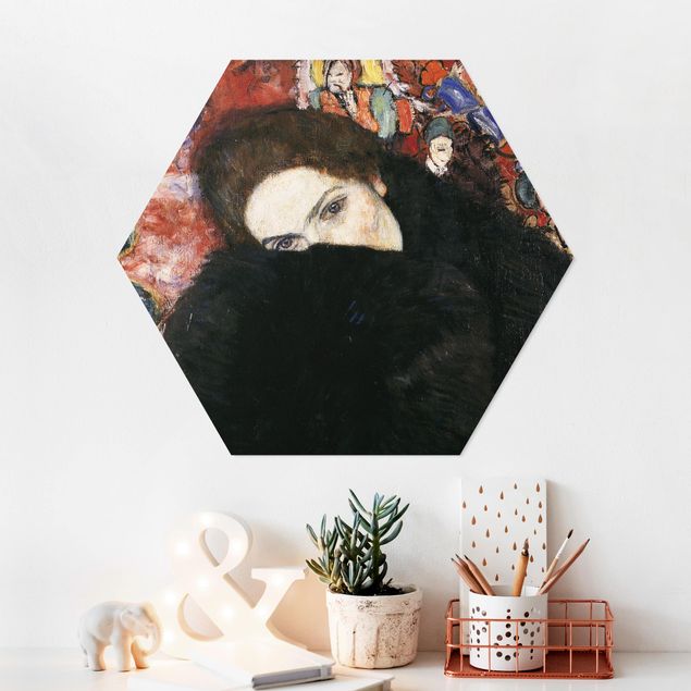 Tableaux klimt Gustav Klimt - Dame avec une moufle