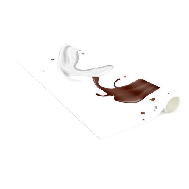 tapis salon moderne Cœur de lait au chocolat