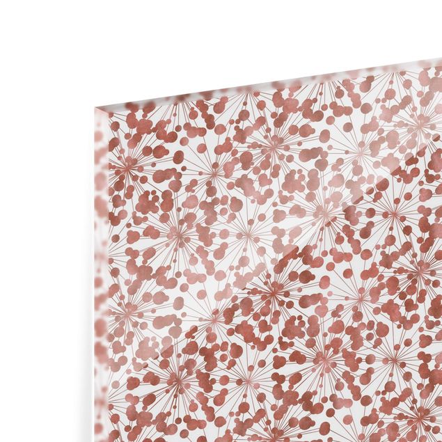 Fonds de hotte - Natural Pattern Dandelion With Dots Copper - Format paysage 3:2
