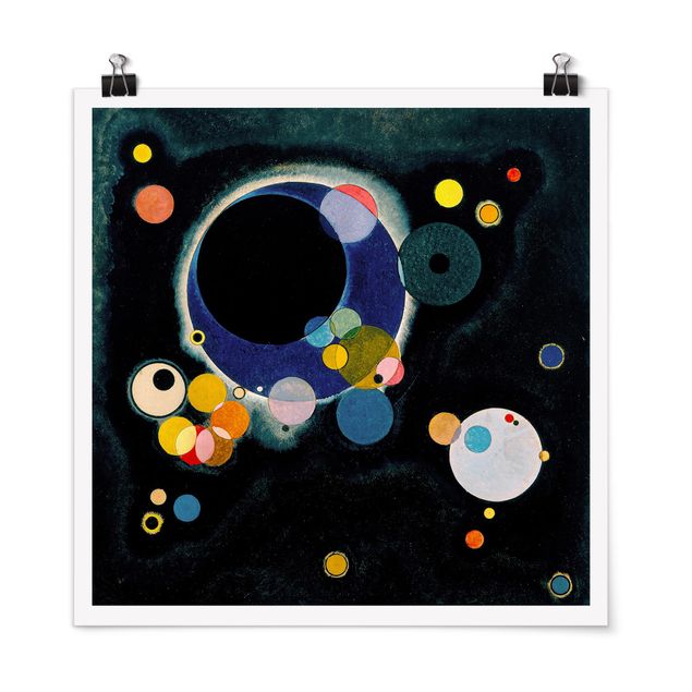 Tableau expressionnisme Wassily Kandinsky - Cercles d'esquisses