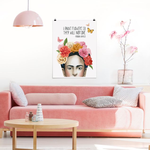 tableaux floraux Pensées de Frida - Fleurs