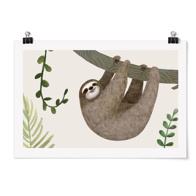 Poster animaux Sloth Sayings - Hang