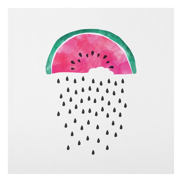 Fonds de hotte - Watermelon Rain - Carré 1:1