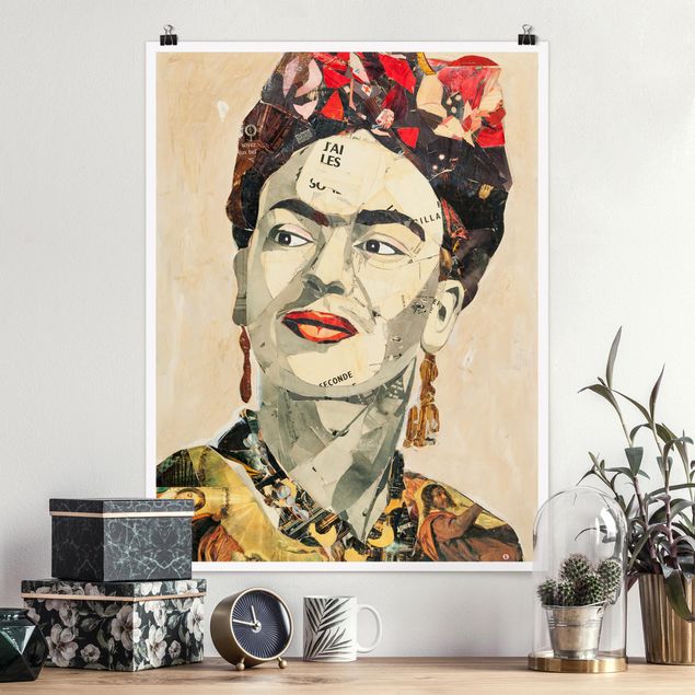 Déco mur cuisine Frida Kahlo - Collage No.2