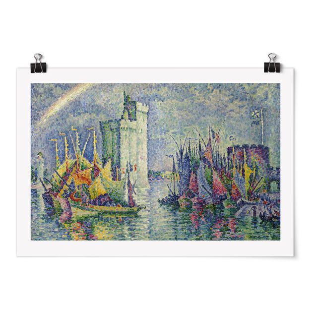 Courant artistique Postimpressionnisme Paul Signac - Arc-en-ciel au port de La Rochelle
