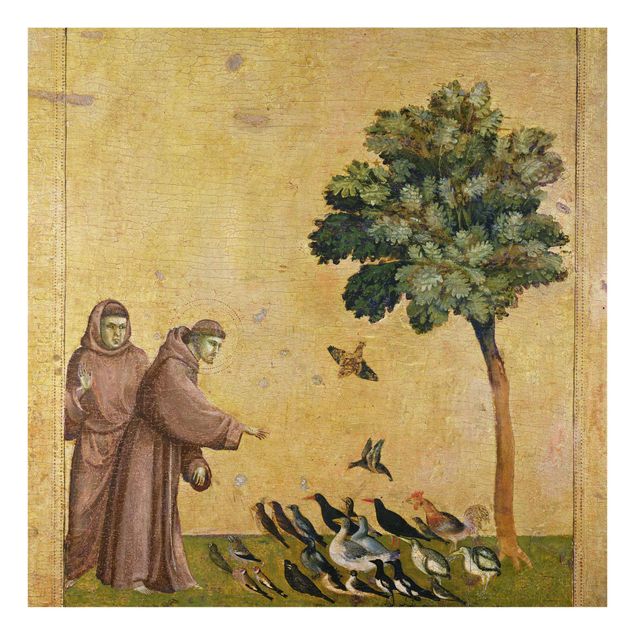 Tableau portrait Giotto di Bondone - Saint François s'adressant aux oiseaux
