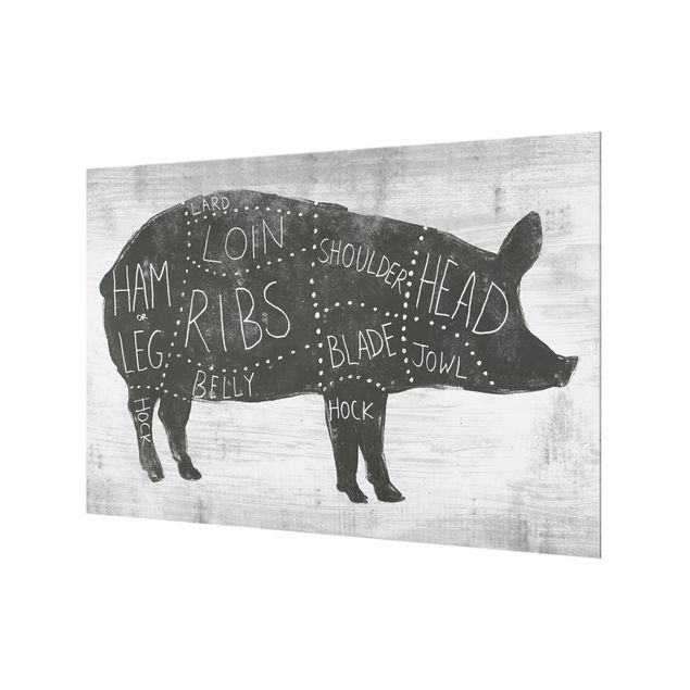 Fond de hotte - Butcher Board - Pig