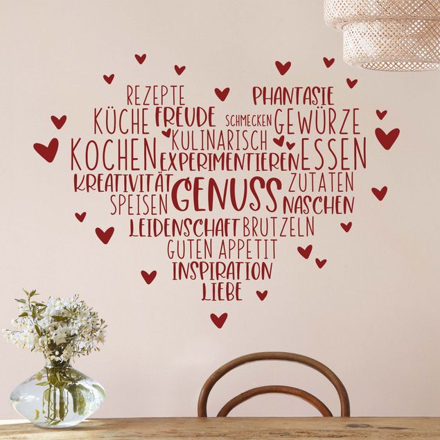 Stickers muraux citations proverbes Heart Enjoyment
